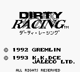 Dirty Racing (Japan) Title Screen